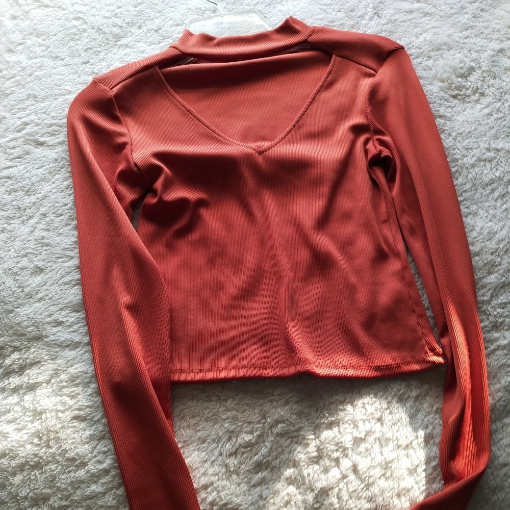 Zara orange long sleeve